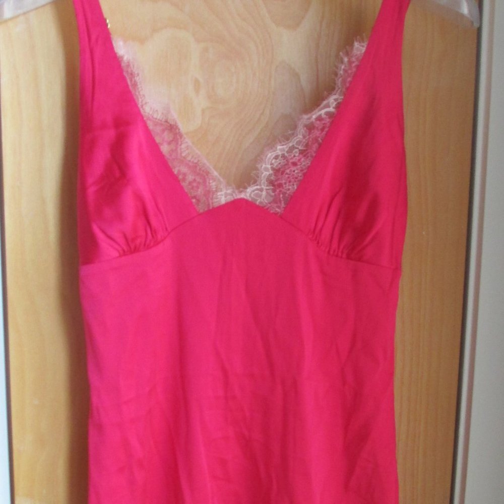 Luxury Christine Lingerie 100% silk chemise nightgown night gown xs small